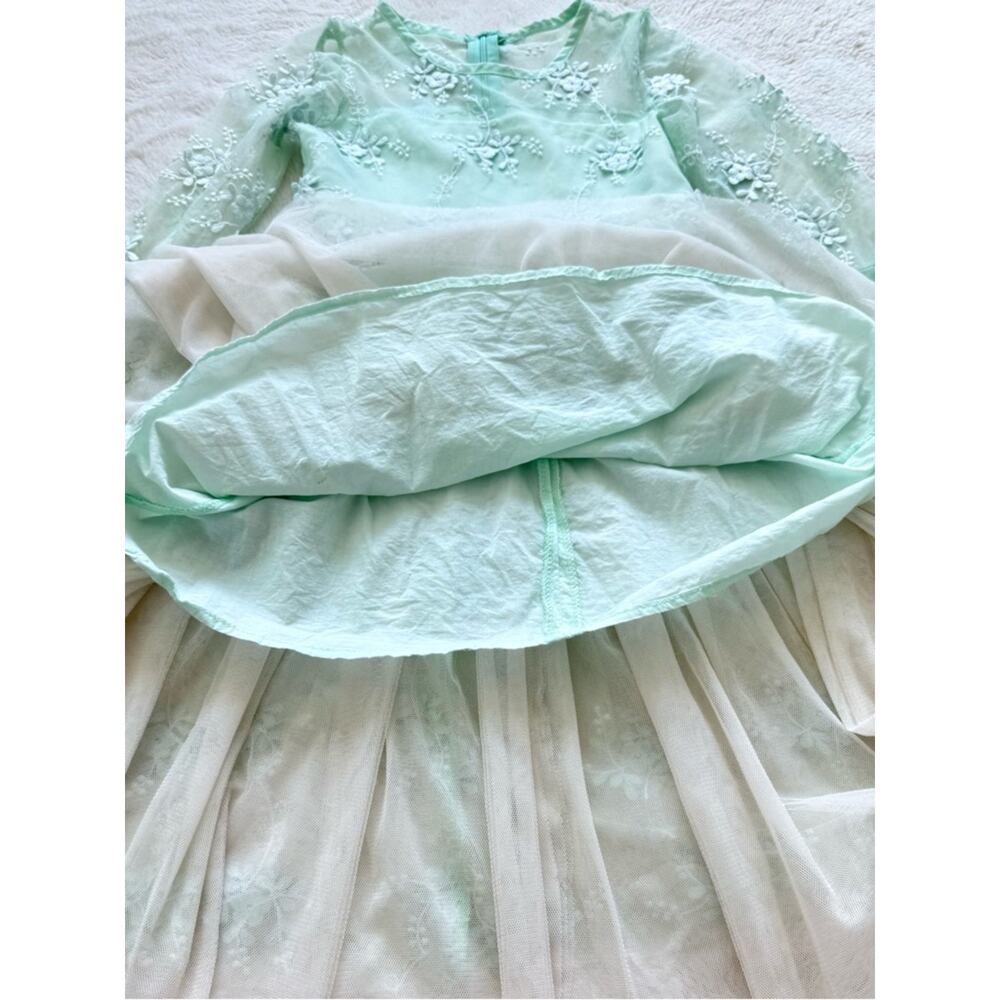 Just Couture  girls dress with laces size 6 Y - Picture 4 of 6
